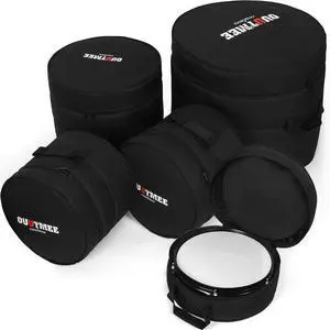 5 Piece 10mm Padded Drum Bag Set for 12" Tom, 13" Tom, 14" Snare, 16" Floor Tom, 22" Bass Drum Carrying Cases Cover 5 Piece 10mm Padded Drum Bag Set for 12" Tom, 13" Tom, 14" Snare, 16" Floor Tom, 22" Bass Drum Carrying Cases Cover