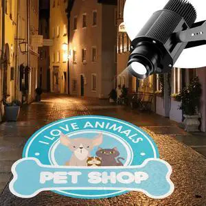30W GOBO Logo Projector for Business Advertising | Custom Logo Projection, Commercial Branding Solution, Indoor & Outdoor Display, Easy Setup 30W GOBO Logo Projector for Business Advertising | Custom Logo Projection, Commercial Branding Solution, Indoor & Outdoor Display, Easy Setup