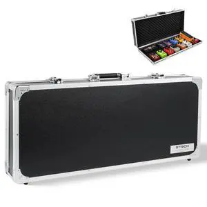 Guitar Pedal Case STANDARD 28, 27.5" x 11.8" x 4.3" Large Aluminum Locking Effect Pedal Case with Mounting Tape, Compatible with Single Pedals & Multi-Effects Guitar Pedal Case STANDARD 28, 27.5" x 11.8" x 4.3" Large Aluminum Locking Effect Pedal Case with Mounting Tape, Compatible with Single Pedals & Multi-Effects