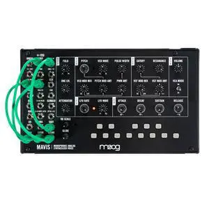 Mavis - Standalone Semi-Modular Analog Synthesizer Kit with Keyboard, Analog Oscillator, Filter, Envelope Generator, Wavefolder, and Dust Cover Mavis - Standalone Semi-Modular Analog Synthesizer Kit with Keyboard, Analog Oscillator, Filter, Envelope Generator, Wavefolder, and Dust Cover