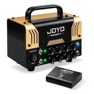 20W Guitar Amp Head Dual Channel Hybrid Tube Preamp with 12AX7, Voice Mid Control, FX Loop, Bluetooth Streaming & Headphone Out, Require External 8 Speaker Cab (Tweedy) 20W Guitar Amp Head Dual Channel Hybrid Tube Preamp with 12AX7, Voice Mid Control, FX Loop, Bluetooth Streaming & Headphone Out, Require External 8 Speaker Cab (Tweedy)