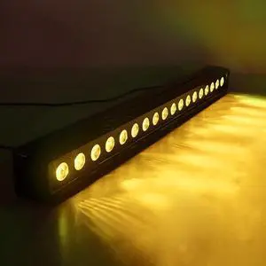 18x18W LED Stage Wash Lights Bar/Strip, RGBWAP Wall Wash Lights | Strobe Effect DMX512 Control for Christmas Night Club Disco Club Wedding Bar 18x18W LED Stage Wash Lights Bar/Strip, RGBWAP Wall Wash Lights | Strobe Effect DMX512 Control for Christmas Night Club Disco Club Wedding Bar