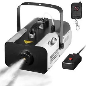 1000W Professional Fog Machine Wireless Remote Manual Controller | Fast Warmup Fogger with Large Smoke Volume for Stage, Halloween and Party Events 1000W Professional Fog Machine Wireless Remote Manual Controller | Fast Warmup Fogger with Large Smoke Volume for Stage, Halloween and Party Events