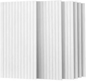 6 Pack Acoustic Panels, 47.2" x 23.6" Sound Proof Panel,White |, 0.4" Thick, Polyester Fiber Material, For HallGame Room, Easy to Cut and Install 6 Pack Acoustic Panels, 47.2" x 23.6" Sound Proof Panel,White |, 0.4" Thick, Polyester Fiber Material, For HallGame Room, Easy to Cut and Install