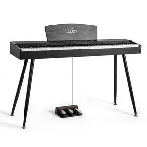 Digital Piano 88 Key Hammer Weighted Keyboard, Compact Beginner Home Electric Piano with LCD Display & Triple Pedal, Supports USB-MIDI/Wireless Connect, Black Digital Piano 88 Key Hammer Weighted Keyboard, Compact Beginner Home Electric Piano with LCD Display & Triple Pedal, Supports USB-MIDI/Wireless Connect, Black