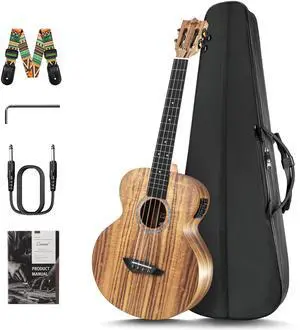 Left Handed - BLM27 Acacia Baritone Acoustic & Electric Ukulele Left Handed - BLM27 Acacia Baritone Acoustic & Electric Ukulele