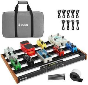 Guitar Pedal Board with Built-in Power Supply, Aluminium Alloy Effects Pedalboard, DB-P300, 3.4Lb, 19.7 * 12.3 * 1.8" | Aluminium Alloy, 3.4Lb, 19.7*12.3*1.8" Guitar Pedal Board with Built-in Power Supply, Aluminium Alloy Effects Pedalboard, DB-P300, 3.4Lb, 19.7 * 12.3 * 1.8" | Aluminium Alloy, 3.4Lb, 19.7*12.3*1.8"