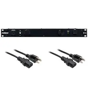M-8Lx Merit X Series 8 Outlet Power Conditioner & Surge Protector with Dual Rack Lights Plus (2) Hosa 18 Gauge Electrical Extension Cable M-8Lx Merit X Series 8 Outlet Power Conditioner & Surge Protector with Dual Rack Lights Plus (2) Hosa 18 Gauge Electrical Extension Cable