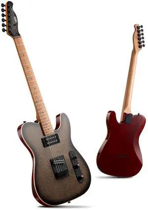 Electric Guitar with Alnico V Pickups, Solid Body, Tobacco Burst | Alnico V HH, Roasted Canadian Maple Neck, 3D Wave Finish. Pro-grade tone, rock-solid tuning & stunning visual. Premium kit Electric Guitar with Alnico V Pickups, Solid Body, Tobacco Burst | Alnico V HH, Roasted Canadian Maple Neck, 3D Wave Finish. Pro-grade tone, rock-solid tuning & stunning visual. Premium kit