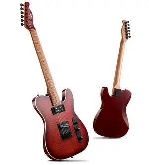 Electric Guitar with Alnico V Pickups, Solid Body, Cherry Burst | Alnico V HH, Roasted Canadian Maple Neck, 3D Wave Finish. Pro-grade tone, rock-solid tuning & stunning visual. Premium kit Electric Guitar with Alnico V Pickups, Solid Body, Cherry Burst | Alnico V HH, Roasted Canadian Maple Neck, 3D Wave Finish. Pro-grade tone, rock-solid tuning & stunning visual. Premium kit