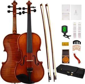 Violin 4/4 Full Size Set, Fiddle Solid Wood Includes accessories Violin 4/4 Full Size Set, Fiddle Solid Wood Includes accessories