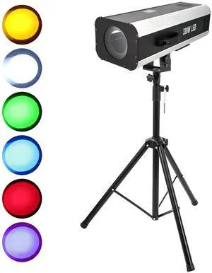 330w Follow Spotlight for Stage, 6 Color Adjustable Aperture and Zoom, with Tripod Mount, Suitable for Wedding and Concert DJ Stage Lighting 330w Follow Spotlight for Stage, 6 Color Adjustable Aperture and Zoom, with Tripod Mount, Suitable for Wedding and Concert DJ Stage Lighting