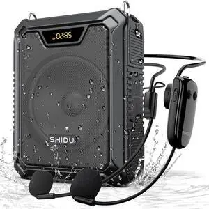 30W Voice Amplifier with Wireless Microphone and Microphone Headset | IPX6 Waterproof Amplifier Wireless & Wired Microphone Bluetooth Speaker Personal Megaphone for Teachers Meeting Outdoors 30W Voice Amplifier with Wireless Microphone and Microphone Headset | IPX6 Waterproof Amplifier Wireless & Wired Microphone Bluetooth Speaker Personal Megaphone for Teachers Meeting Outdoors