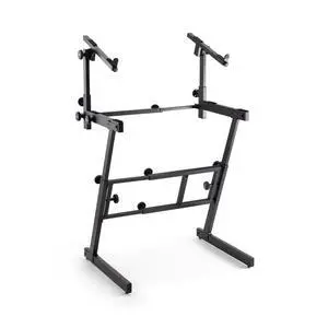 KS7365EJ Folding-Z Keyboard Stand w/ Second Tier (Heavy-Duty, Ergonomic, Digital Pianos, Synthesizers, Organs, Up to 400LBs, Double Keyboard Rig, Portable, Z-Style Frame, Black) KS7365EJ Folding-Z Keyboard Stand w/ Second Tier (Heavy-Duty, Ergonomic, Digital Pianos, Synthesizers, Organs, Up to 400LBs, Double Keyboard Rig, Portable, Z-Style Frame, Black)