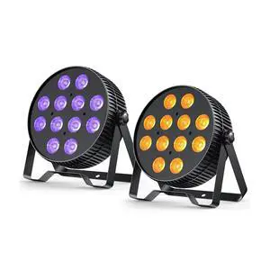12X18W LED Stage Light,6-in-1 RGBAL+UV DJ Par Lights-2 Packs | 12W*18 PCS RGB+Lime Amber UV LEDs, Auto/Sound/DMX512/Master-Slave, Ideal For Parties, Concerts, Theatrical, Uplighting, Event 12X18W LED Stage Light,6-in-1 RGBAL+UV DJ Par Lights-2 Packs | 12W*18 PCS RGB+Lime Amber UV LEDs, Auto/Sound/DMX512/Master-Slave, Ideal For Parties, Concerts, Theatrical, Uplighting, Event