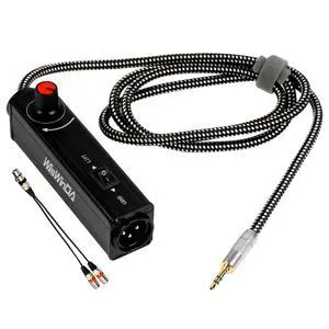 Upgrade Pro101A HiFi Stereo AUX to XLR Isolation Box with Volume Controller Ground Lift Switch Build-in 3.5mm Aux Cord 3.3ft Gold Coating Plug with Extra XLR Y Cord Upgrade Pro101A HiFi Stereo AUX to XLR Isolation Box with Volume Controller Ground Lift Switch Build-in 3.5mm Aux Cord 3.3ft Gold Coating Plug with Extra XLR Y Cord