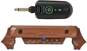 Wireless Acoustic Guitar Pickup Rechargable Magnetic And Microphone Soundhole Pickup For Acoustic Guitar Build-In Volume Control(Wood Grain) Wireless Acoustic Guitar Pickup Rechargable Magnetic And Microphone Soundhole Pickup For Acoustic Guitar Build-In Volume Control(Wood Grain)