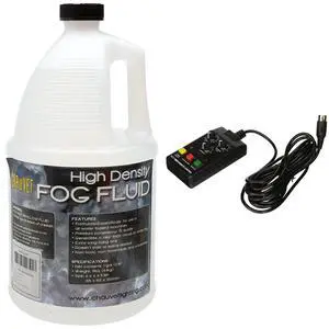CHAUVE DJ High-Density Fog Machine Fluid Gallon and Wired Vertical Fog Machine Timer Remote Control CHAUVE DJ High-Density Fog Machine Fluid Gallon and Wired Vertical Fog Machine Timer Remote Control