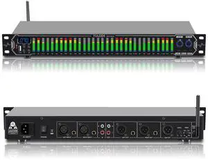 Home Audio Equalizer, Professional 31-Band Digital Equalizer,Noise Reduction Rack Mount Audio Spectrum Analyzer,Stereo graphic equalizer Real-time frequency level display Home Audio Equalizer, Professional 31-Band Digital Equalizer,Noise Reduction Rack Mount Audio Spectrum Analyzer,Stereo graphic equalizer Real-time frequency level display