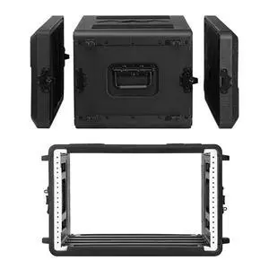 6U Rack Case Shallow 17" Depth, 19" Rackmount Flight Cases Easy Installation Portable Carry Watertight Dust Proof 2 Space Shockproof Mount Racks with Microphone Compartments Space Saving 6U Rack Case Shallow 17" Depth, 19" Rackmount Flight Cases Easy Installation Portable Carry Watertight Dust Proof 2 Space Shockproof Mount Racks with Microphone Compartments Space Saving
