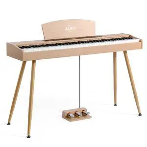 Digital Piano Keyboard Hammer Weighted 88 Keys, Full Size Electric Piano for Beginners, with LCD Display and Triple Pedal, Supports USB-MIDI/Wireless Connect, ADP-50 Digital Piano Keyboard Hammer Weighted 88 Keys, Full Size Electric Piano for Beginners, with LCD Display and Triple Pedal, Supports USB-MIDI/Wireless Connect, ADP-50