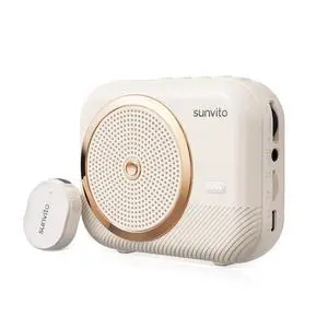 Voice Amplifier for Teachers, Portable Bluetooth Speaker with Wireless Lavalier Microphone, Rechargeable Personal PA System for Classroom, Training, Meetings, Tour Guides, Yoga Voice Amplifier for Teachers, Portable Bluetooth Speaker with Wireless Lavalier Microphone, Rechargeable Personal PA System for Classroom, Training, Meetings, Tour Guides, Yoga