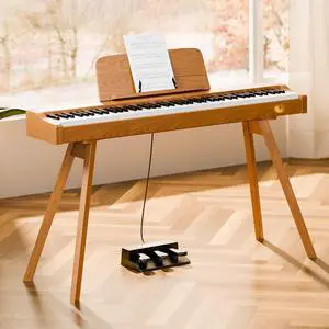 Piano keyboard 88 Key Weighted Keys: Digitalkeyboard Piano 88 Key | Weighted Full Size Keyboard Digital Premium Sound MIDI Headphone Jack Triple Pedal Compact Piano keyboard 88 Key Weighted Keys: Digitalkeyboard Piano 88 Key | Weighted Full Size Keyboard Digital Premium Sound MIDI Headphone Jack Triple Pedal Compact
