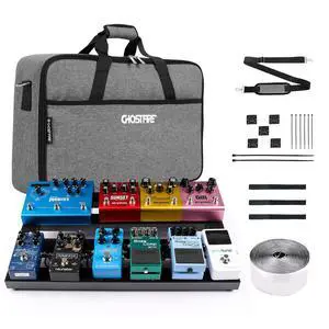 Ghost Fire Guitar Pedal Board Aluminum Alloy 1.76lb Super light Effect Pedalboard 19.8''x11.5'' with Carry Bag,SPL-04 Ghost Fire Guitar Pedal Board Aluminum Alloy 1.76lb Super light Effect Pedalboard 19.8''x11.5'' with Carry Bag,SPL-04