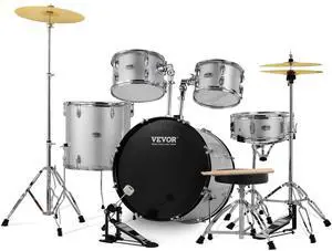 Adult Drum Set, 5-Piece, 22 inches Complete Full Size Drum Kit with Bass Toms Snare Floor Drum Adjustable Throne Stands Cymbal Hi-Hat Pedal and Drumsticks, Beginner Drum Kit for Adults Adult Drum Set, 5-Piece, 22 inches Complete Full Size Drum Kit with Bass Toms Snare Floor Drum Adjustable Throne Stands Cymbal Hi-Hat Pedal and Drumsticks, Beginner Drum Kit for Adults