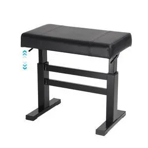 Hydraulic Lifting Piano Bench Height Adjustable Smooth | Keyboard Bench Heavy Duty Piano Stool with 23.62" x 14.17" PU Leather High-Density Sponge & Alloy Base, 2 Styles Hydraulic Lifting Piano Bench Height Adjustable Smooth | Keyboard Bench Heavy Duty Piano Stool with 23.62" x 14.17" PU Leather High-Density Sponge & Alloy Base, 2 Styles