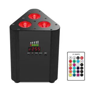 Battery Powered Stage Par Lights, 4IN1 RGBW Full Color LED | Rechargeable Uplights, 6H All-Color Runtime, Remote & DMX Control, for DJ Event Live Show Wedding Party Church Battery Powered Stage Par Lights, 4IN1 RGBW Full Color LED | Rechargeable Uplights, 6H All-Color Runtime, Remote & DMX Control, for DJ Event Live Show Wedding Party Church