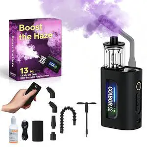 CF3 Mini Fog Machine 30W Portable Handheld Fogger for Photography, 60° Tilt-Protection, Wireless Remote, Multi-Speed Adjustable, Rechargeable Smoke Machine for Cosplay Halloween DJ Effects CF3 Mini Fog Machine 30W Portable Handheld Fogger for Photography, 60° Tilt-Protection, Wireless Remote, Multi-Speed Adjustable, Rechargeable Smoke Machine for Cosplay Halloween DJ Effects