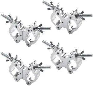 Stage Lighting Equipment & Accessories,Twist Paired Aluminum Cclamp Scaffolding Heavy Duty Truss Clamps Adjustable 40-52mm/1.57-2.05 inches (4pack Silver) Stage Lighting Equipment & Accessories,Twist Paired Aluminum Cclamp Scaffolding Heavy Duty Truss Clamps Adjustable 40-52mm/1.57-2.05 inches (4pack Silver)