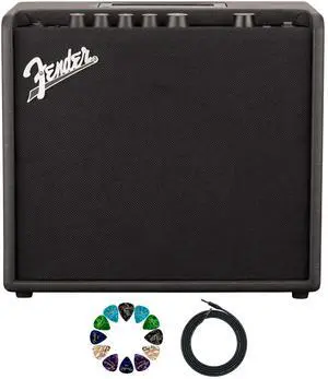 Mustang LT25 Guitar Combo Amplifier Bundle with Cable and Austin Bazaar Exclusive 12-Pack Picks Mustang LT25 Guitar Combo Amplifier Bundle with Cable and Austin Bazaar Exclusive 12-Pack Picks