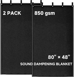 2 Pcs Large Sound Dampening Blanket 48" x 80", 850GSM Acoustic Sound Blanket with Grommets,Heavy Duty Studio Sound Absorption Blankets,Acoustic Blanket Noise Reduce,Light Blocker,Moving Blankets 2 Pcs Large Sound Dampening Blanket 48" x 80", 850GSM Acoustic Sound Blanket with Grommets,Heavy Duty Studio Sound Absorption Blankets,Acoustic Blanket Noise Reduce,Light Blocker,Moving Blankets