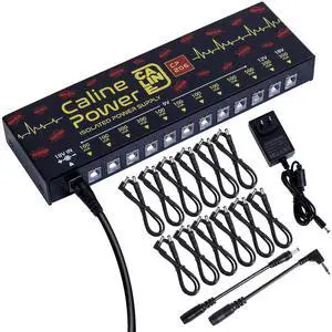 Guitar Pedal Power Supply, True Isolated Pedalboard Power Supply with 12 Outputs, Noiselessly CP-206 Guitar Pedal Power Supply, True Isolated Pedalboard Power Supply with 12 Outputs, Noiselessly CP-206