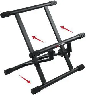 Adjustable Guitar Amp Stand, Fits Most Combo Amplifiers | Lift and angle your combo amp for better projection with adjustable height & support for loads up to 176 lb. (GFW-GTR-AMP) Adjustable Guitar Amp Stand, Fits Most Combo Amplifiers | Lift and angle your combo amp for better projection with adjustable height & support for loads up to 176 lb. (GFW-GTR-AMP)
