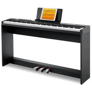 Digital Piano Keyboard Velocity-Sensitive 88 Keys with Removable Piano Stand, Compact Beginner Home Electric Piano with Split Mode, LED Digital Tube for Display, and Triple Pedal DEP-08 Digital Piano Keyboard Velocity-Sensitive 88 Keys with Removable Piano Stand, Compact Beginner Home Electric Piano with Split Mode, LED Digital Tube for Display, and Triple Pedal DEP-08
