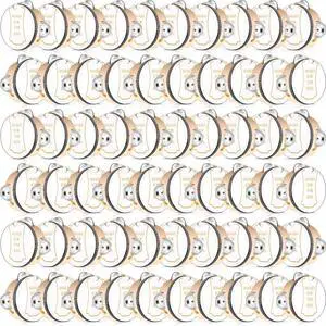 60 Set 4 Inch Wedding Tambourines Bulk for Adults Wooden Hand Held Drum with Metal Jingles, Gift Tags, White Tambourine Gift Musical Instrument for Church Wedding Party Favor(60) 60 Set 4 Inch Wedding Tambourines Bulk for Adults Wooden Hand Held Drum with Metal Jingles, Gift Tags, White Tambourine Gift Musical Instrument for Church Wedding Party Favor(60)