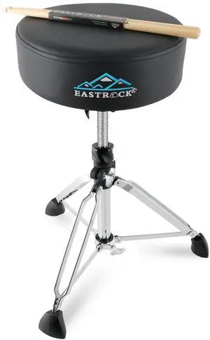 Drum Throne Wide Padded Drum Stools,Heavy Duty Rotatable Drum Seat,Height Adjustable Drum Chair for Drummer Adult (Black) Drum Throne Wide Padded Drum Stools,Heavy Duty Rotatable Drum Seat,Height Adjustable Drum Chair for Drummer Adult (Black)