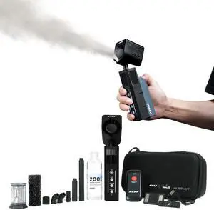 SmokeNINJA PRO Portable Fog Machine, 3rd-Gen Haze Nozzle with Bluetooth Connectivity 3 Minutes Single Burst Output 3x Faster Recovery USB-C Control for Studio and Cinematography(HAZER KIT) SmokeNINJA PRO Portable Fog Machine, 3rd-Gen Haze Nozzle with Bluetooth Connectivity 3 Minutes Single Burst Output 3x Faster Recovery USB-C Control for Studio and Cinematography(HAZER KIT)