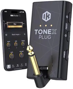 TONEX Plug with Pouch: Portable AI-Powered Guitar & Bass Headphone Amplifier | 40,000+ AI Tone Models, USB-C Audio Interface, Bluetooth & FX for Secure Travel TONEX Plug with Pouch: Portable AI-Powered Guitar & Bass Headphone Amplifier | 40,000+ AI Tone Models, USB-C Audio Interface, Bluetooth & FX for Secure Travel