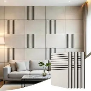 Acoustic Wall Panels 6-Pack 32"x24", Sound Dampening 4x8ft Panels | 3D Carved Pattern Sound Proof High Density Sound Absorbing Modern Decorative for Studio Office Home, covering up to 31 sq ft Acoustic Wall Panels 6-Pack 32"x24", Sound Dampening 4x8ft Panels | 3D Carved Pattern Sound Proof High Density Sound Absorbing Modern Decorative for Studio Office Home, covering up to 31 sq ft