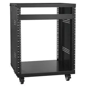 12U AV Rack Stand with Caster Wheels, Component Rack Cabinet Recording Studio Racks, Removable Side Panels, Universal Network Server Case, Special Vents for 19'' Audio Video Rack Mounting 12U AV Rack Stand with Caster Wheels, Component Rack Cabinet Recording Studio Racks, Removable Side Panels, Universal Network Server Case, Special Vents for 19'' Audio Video Rack Mounting