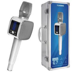 G7 Professional Karaoke Machine, 20W Portable Bluetooth PA System Speaker, Modern Style, for Smartphones or Tablets, Rechargeable Lithium Battery G7 Professional Karaoke Machine, 20W Portable Bluetooth PA System Speaker, Modern Style, for Smartphones or Tablets, Rechargeable Lithium Battery