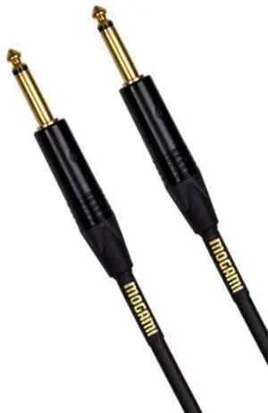 GOLD SPEAKER-06 Amplifier-to-Cabinet Speaker Cable, 1/4" TS Male Plugs, Gold Contacts, Straight Connectors, 6 Foot GOLD SPEAKER-06 Amplifier-to-Cabinet Speaker Cable, 1/4" TS Male Plugs, Gold Contacts, Straight Connectors, 6 Foot