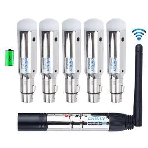 6pcs DMX512 DMX Dfi DJ 2.4G 5 Charging Wireless Receiver Built-in Battery & 1 Transmitter LED Lighting Control for LED Stage Par Party Light 6pcs DMX512 DMX Dfi DJ 2.4G 5 Charging Wireless Receiver Built-in Battery & 1 Transmitter LED Lighting Control for LED Stage Par Party Light