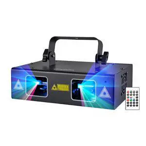 DJ Lights Party Lights, RGB Full Color Laser Stage Light Music Sound Activated & DMX Control Patterns Projector, Perfect for Party Disco Bar Club Stage & DJ Lighting DJ Lights Party Lights, RGB Full Color Laser Stage Light Music Sound Activated & DMX Control Patterns Projector, Perfect for Party Disco Bar Club Stage & DJ Lighting