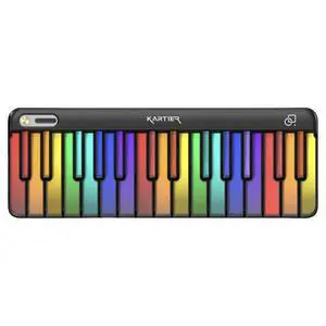 Piano MIDI Keyboard, Includes 1,000+ Famous Sounds/Presets, LED Light-Up Keys, Bluetooth & Wired Connection, IOS/Android & Desktop App Included Piano MIDI Keyboard, Includes 1,000+ Famous Sounds/Presets, LED Light-Up Keys, Bluetooth & Wired Connection, IOS/Android & Desktop App Included