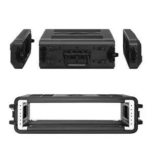 2U Rack Case Shallow 17" Depth, 19" Rackmount Flight Cases Easy Installation Portable Carry Watertight Dust Proof 2 Space Shockproof Mount Racks with Microphone Compartments Space Saving 2U Rack Case Shallow 17" Depth, 19" Rackmount Flight Cases Easy Installation Portable Carry Watertight Dust Proof 2 Space Shockproof Mount Racks with Microphone Compartments Space Saving